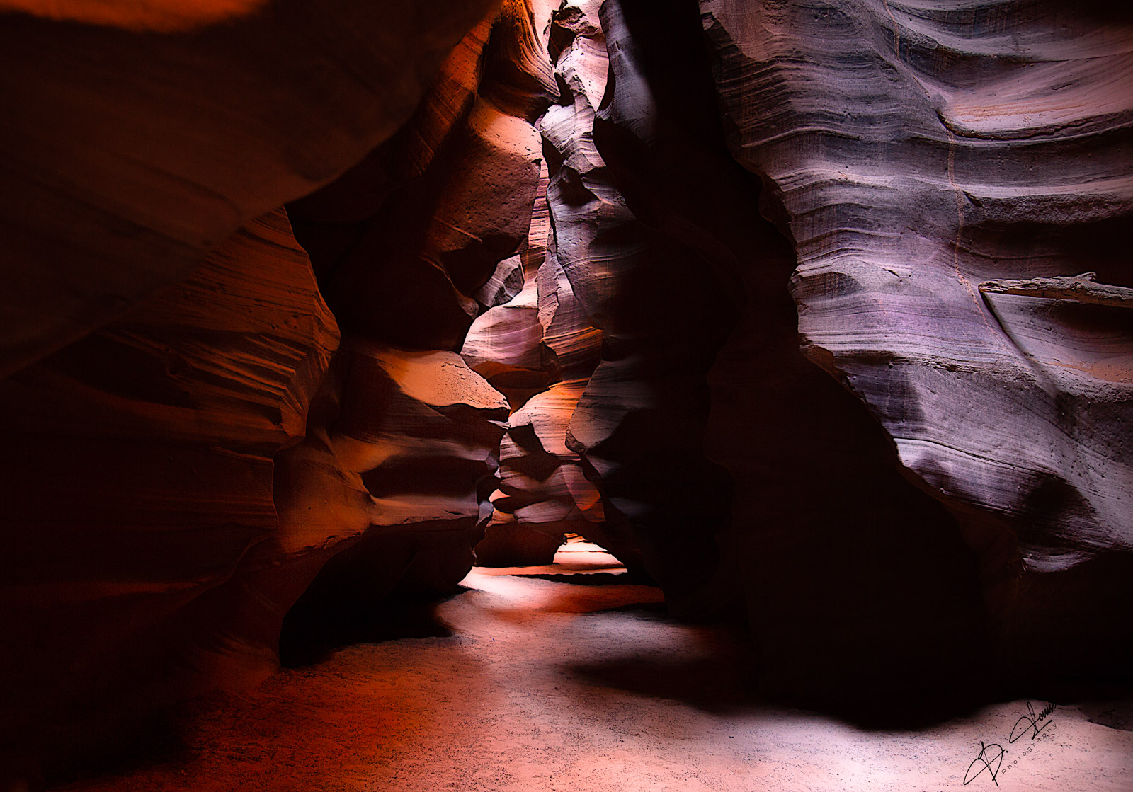 One of a series of images from Antelope Canyon. Mother nature's always impressive work carving out this chamber and these beautiful...