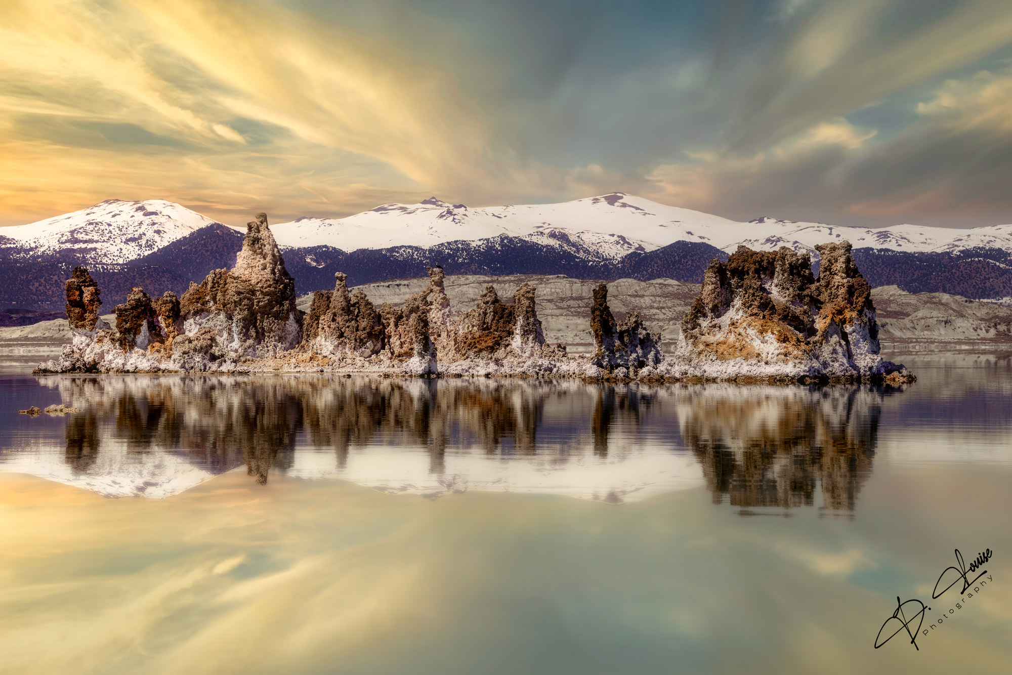 Tufa Reflections Tufa reflections glowing on Mono Lake California
